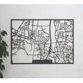 Papurino Kempele Kaupunkikartta (L 50 x 70 cm) Musta