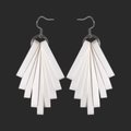 Butoni Design Lehdet Earrings, MULTIPLE COLOURS Valkoinen