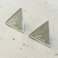 Triangle Earrings Grey