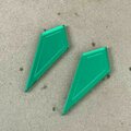 Arrow Earrings Green