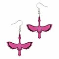 YO ZEN Crane Earrings Pink Mirror