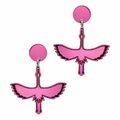 YO ZEN Crane Sphere Earrings Pink Mirror