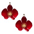 Upcycle with Jing Butterfly Orchid Stud Earrings Red