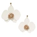 Upcycle with Jing Butterfly Orchid Stud Earrings White