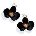 Upcycle with Jing Butterfly Orchid Stud Earrings, S Black