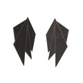 MAMAkoru Viuhka Earrings, MULTIPLE COLOURS, Birch plywood Musta