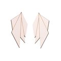 MAMAkoru Viuhka Earrings, MULTIPLE COLOURS, Birch plywood Vaaleanpunainen