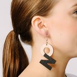 YO ZEN Onni -earrings, black