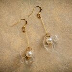 Upcycle with Jing Clear Lily Drop Earrings