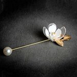 Upcycle with Jing Jasmine Long Pin Brooch