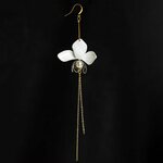 Upcycle with Jing White Orchid Drip Earrings