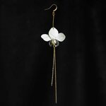 Upcycle with Jing White Orchid Drip Earrings