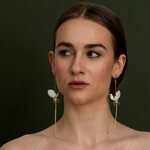 Upcycle with Jing White Lumiblume Drip Earrings