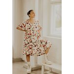 Kaiko Clothing Frill Button Dress, Full Bloom