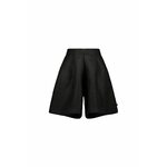 Linen Shorts, Black