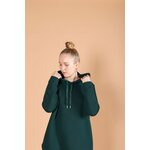 Aarre Bubble Hoodie Dress, Green