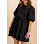 Kaiko Clothing Tiered Mini Dress, Black