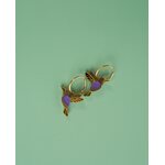 Butoni Design KOLIBRI – rengaskorvakorut, violetti
