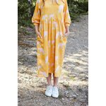 Puuvillatehdas Melina Dress, Fiori Yellow