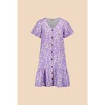 Kaiko Clothing Frill Button Dress, Lavender Garden