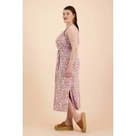 Kaiko Clothing Tank Midi Dress, Mauve Safari