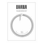 UHANA Everyday Chain Necklace Set, Silver