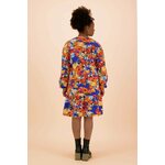 Kaiko Clothing Ruffle Sweatshirt Dress, Marigold