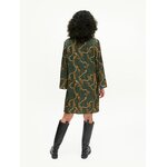 UHANA Vanamo Dress, Pearl Leopard Green
