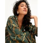UHANA Vanamo Dress, Pearl Leopard Green