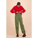 Kaiko Clothing Flowy Trousers, Green Meadow