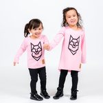 YO ZEN Kids' Wolf Dress, Pink