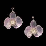 Upcycle with Jing Butterfly Orchid Stud Earrings, S