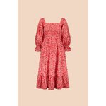 Kaiko Clothing Smock Dress, Flora Red