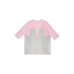 R/H Studio Mickey Square Dress, Light Grey/Baby Pink
