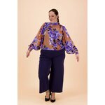 Kaiko Clothing Puff Blouse, Iris