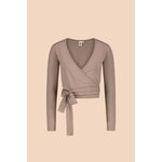 Kaiko Clothing Wrap Top, Taupe