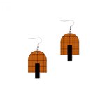 YO ZEN Architect -earrings, Amber Millimeter