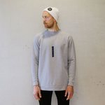 YO ZEN Unisex Architect Sweater, Grey Melange
