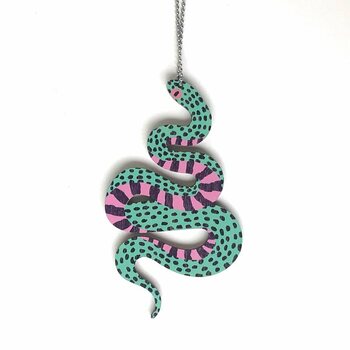 Crazy Granny Designs Snake Necklace - Magic Animal Collection
