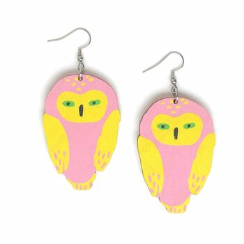 Crazy Granny Designs Owl Earrings