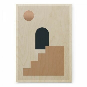 Plywood Print Geometria 06 30x40cm