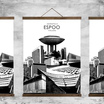 Metropolis Espoo Juliste 50x70