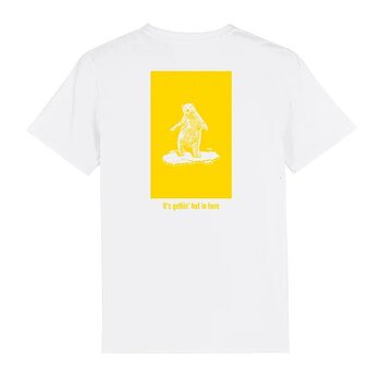 Afect Clothing RÖÖPERI Polar Bear Back Print T-shirt, White