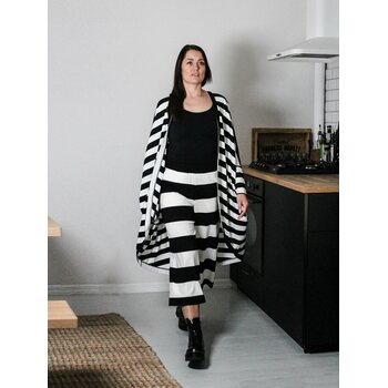 Jatuli Cara culottes, Black/White Stripe