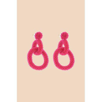 Kaiko Clothing Gia Earrings, Hot Pink