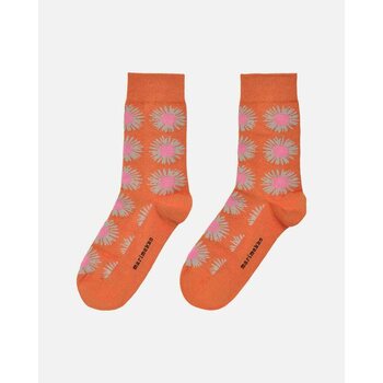 Marimekko Kasvaa Tasaraita Unikko Socks, Lavender