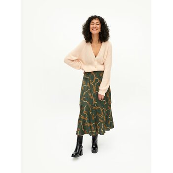 UHANA Ivalo Skirt, Pearl Leopard Green