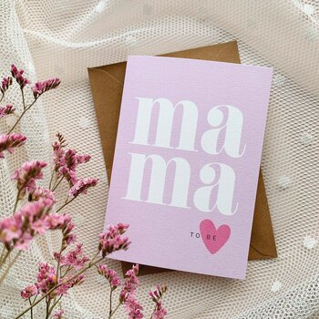 Helle Visuals Mama to be - kaksiosainen kortti