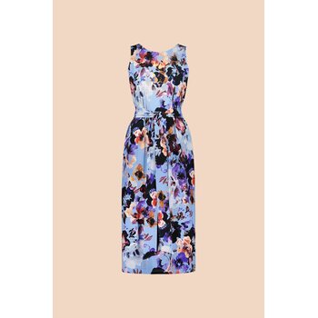 Kaiko Clothing Tank Midi Dress, Sky Blue Anemone