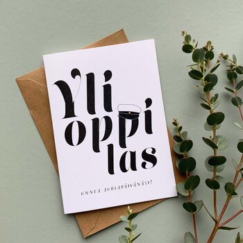Helle Visuals Onnittelukimppu Two Part Card